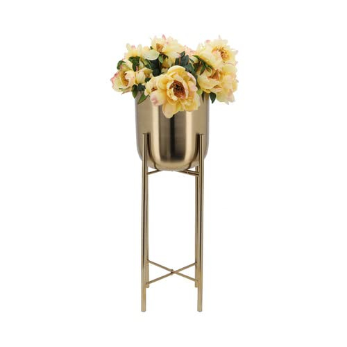 Gold Indoor Metal Planter