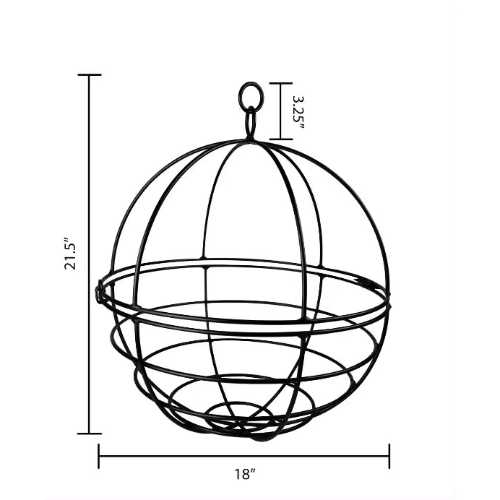 Round Metal Planter