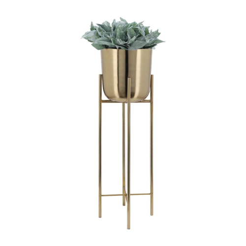 Gold Indoor Metal Planter