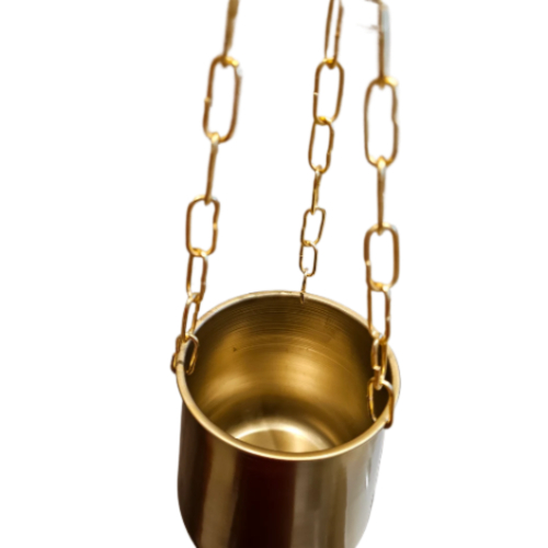 Gold Hanging Planter