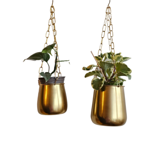 Gold Hanging Planter