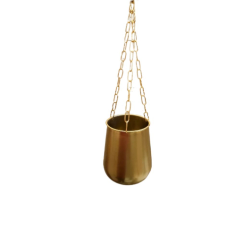 Gold Hanging Planter