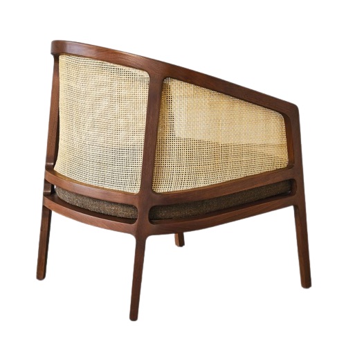 Jute fabric Canning Lounge Chair