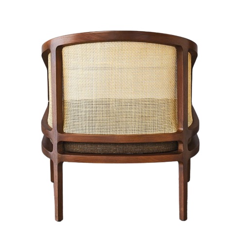 Jute fabric Canning Lounge Chair