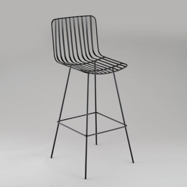 Black Iron Stool